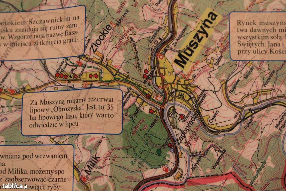 Spływ Popradem-mapa-szlak kajakowy-Muszyna-Nowy Sącz-818