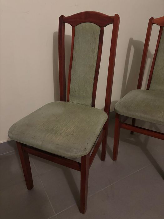 Krzesła do salonu jadalni drewniane tapicerowane