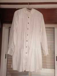 Vestido camiseiro branco novo