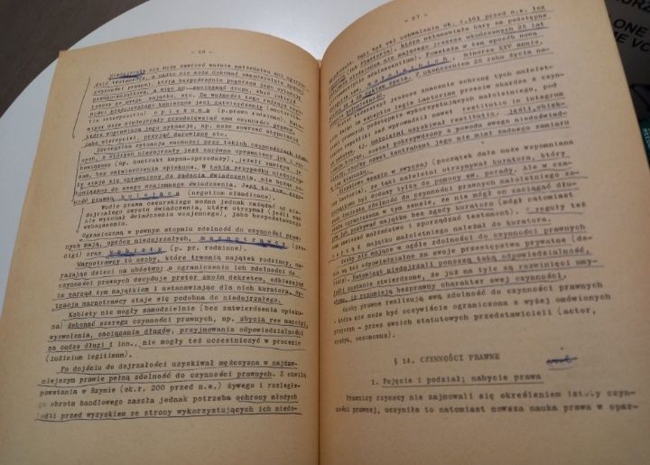 Zarys Rzymskiego Prawa Prywatnego cześć I i II Adam Wiliński 1969rok