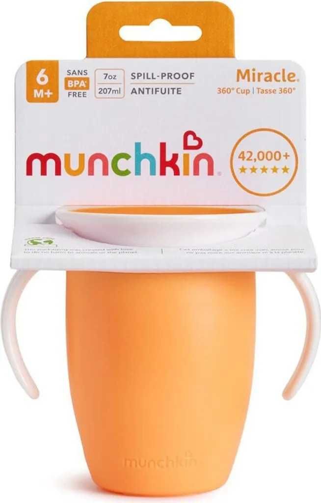 Munchkin Miracle 360° – Kubek treningowy 207 ml, pomarańczowy