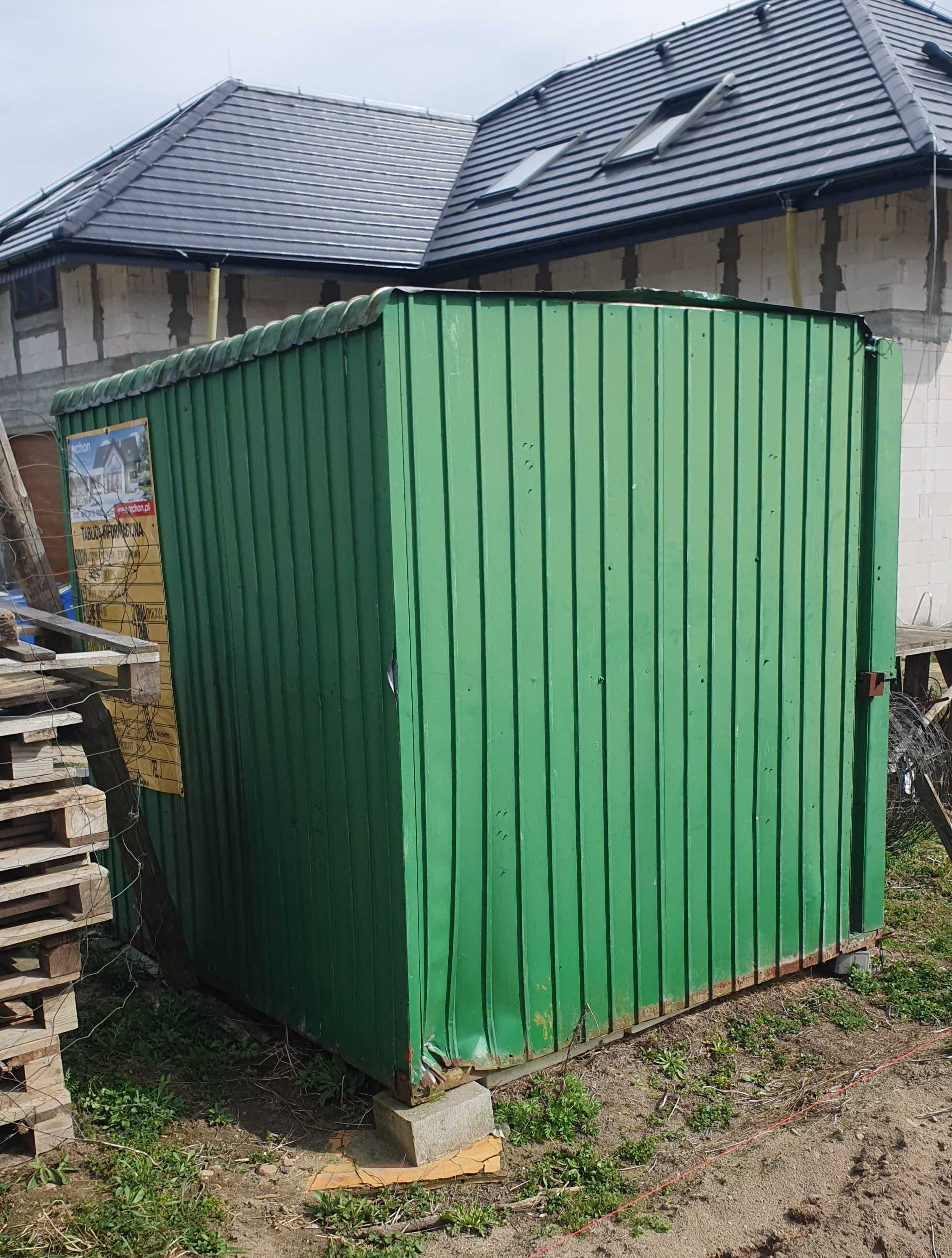 Buda kiosk garaż pakamera schowek kontener budowlany na czas budowy