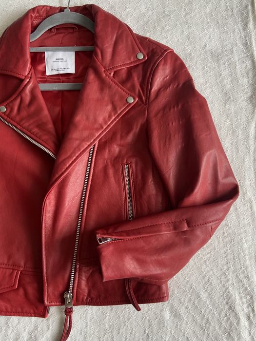 Шкіряна куртка mango
