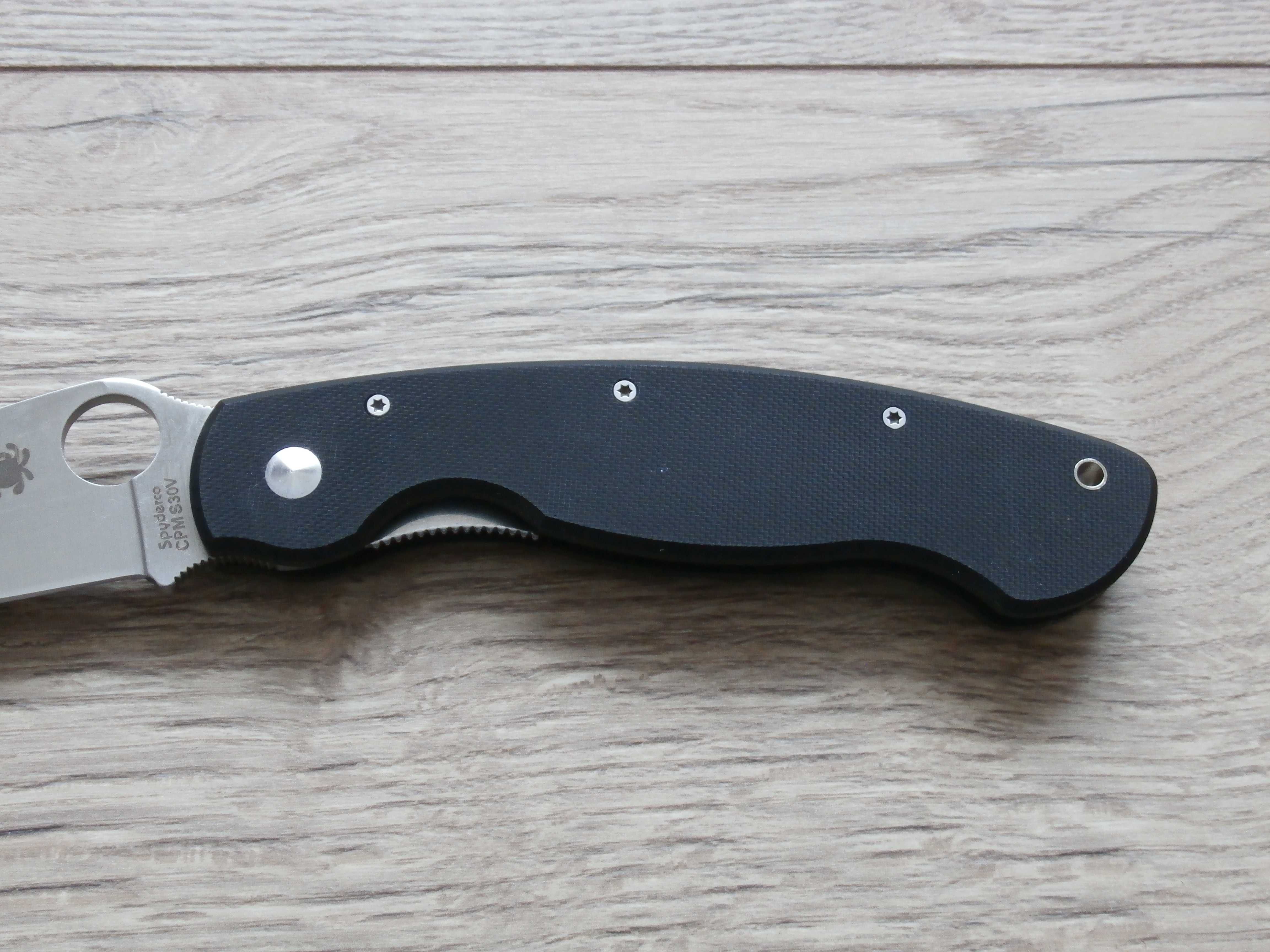 Туристичний Складний Ніж SPYDERCO Milirary PA60-BK 24см,Нож Спайдерко
