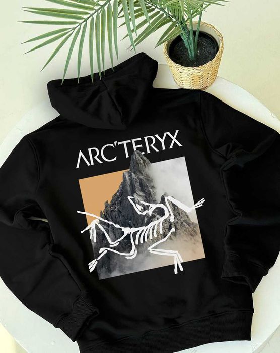 Черная кофта Arcteryx GorpCore // Артерикс Худи ХС С М Л ХЛ
