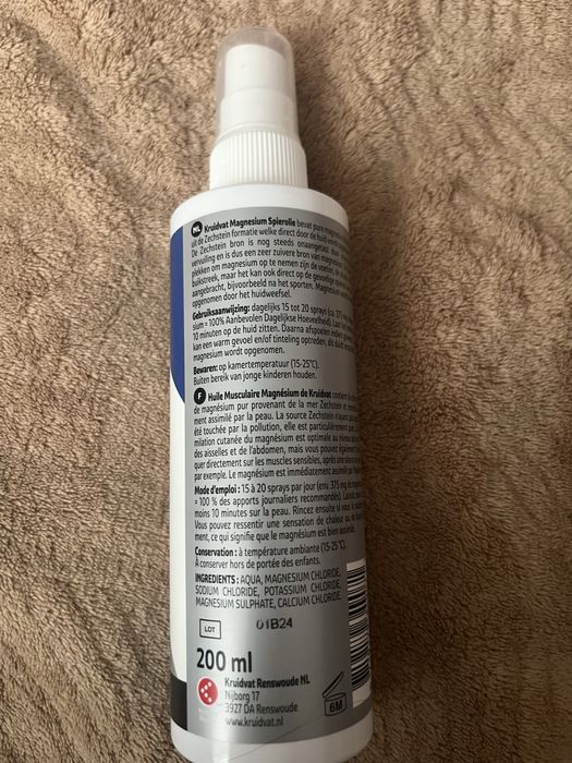 Olejek magnezowy w sprayu magnesium spierolie