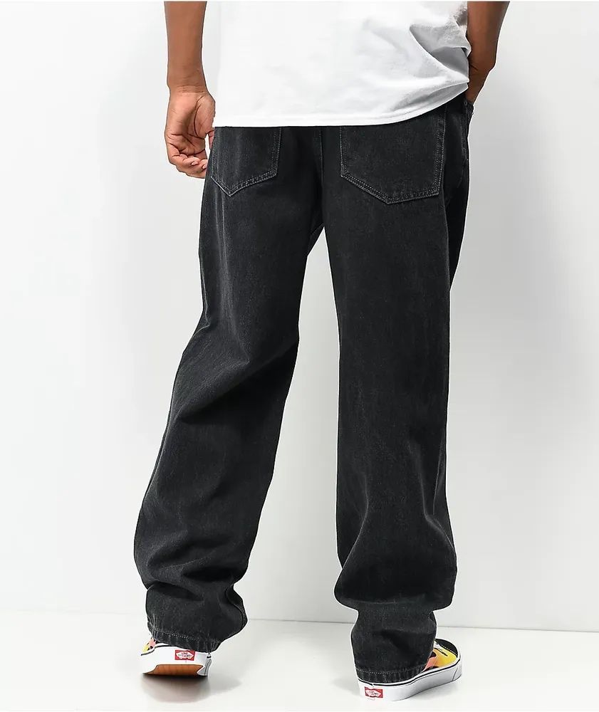 Empyre Loose Fit Black Shmutz Wash Skate Jeans