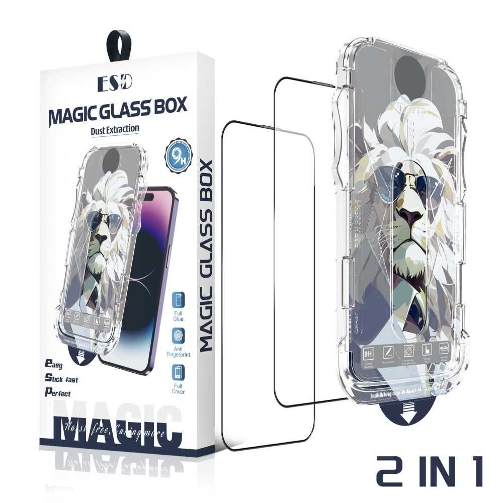 Szkło hartowane 9H (2 szt.) z aplikatorem – do iPhone 14