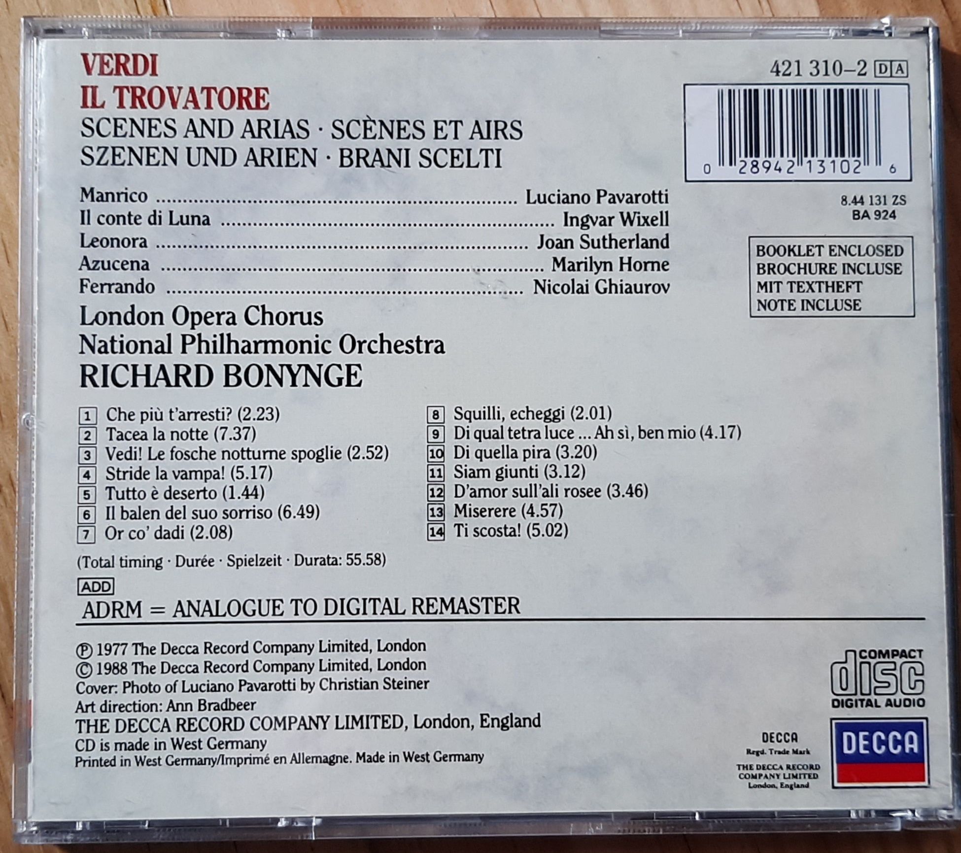 CDs. Verdi, Chopin