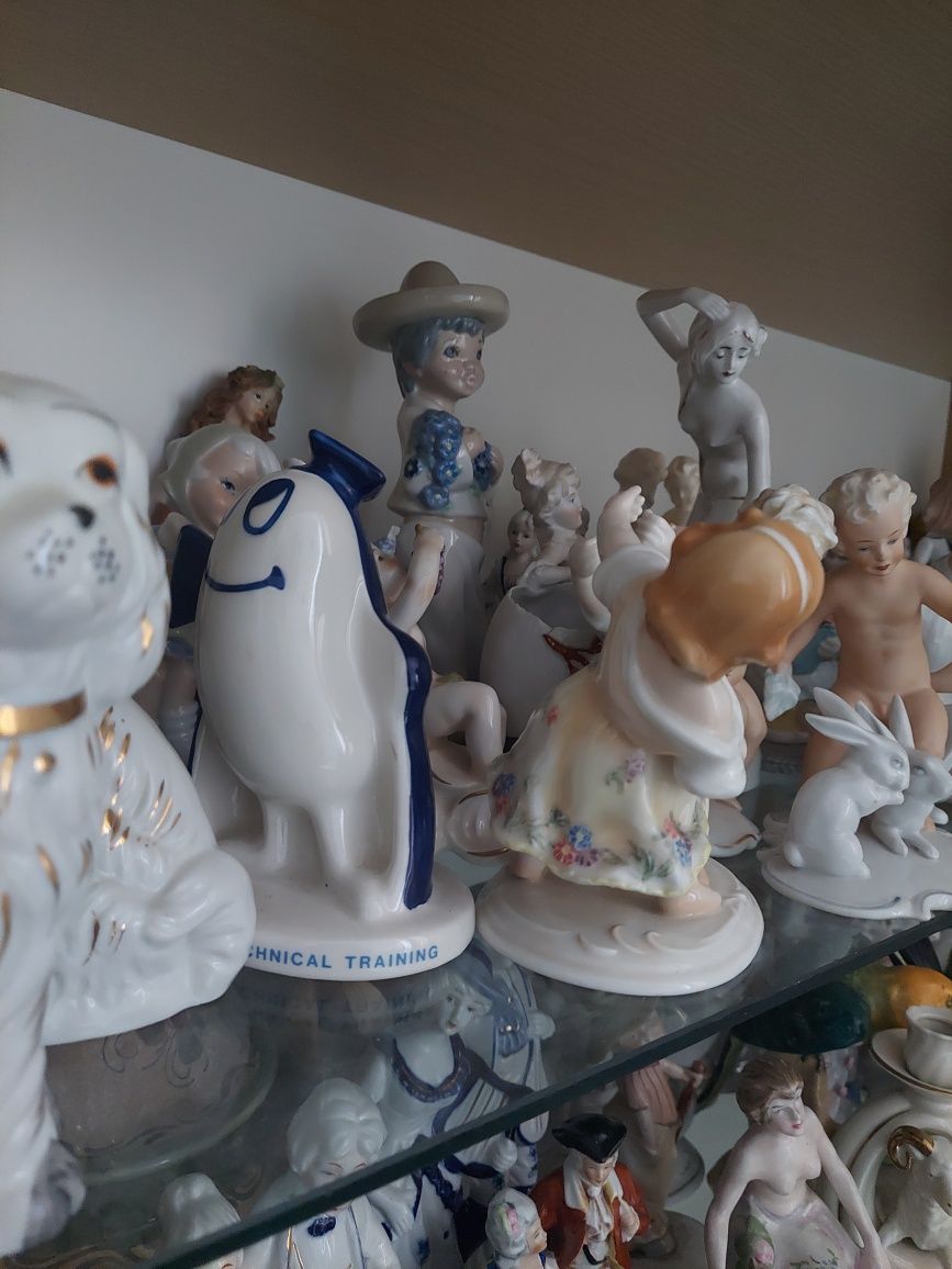 Gustafsberg figurka  -ericsson technical training , porcelana