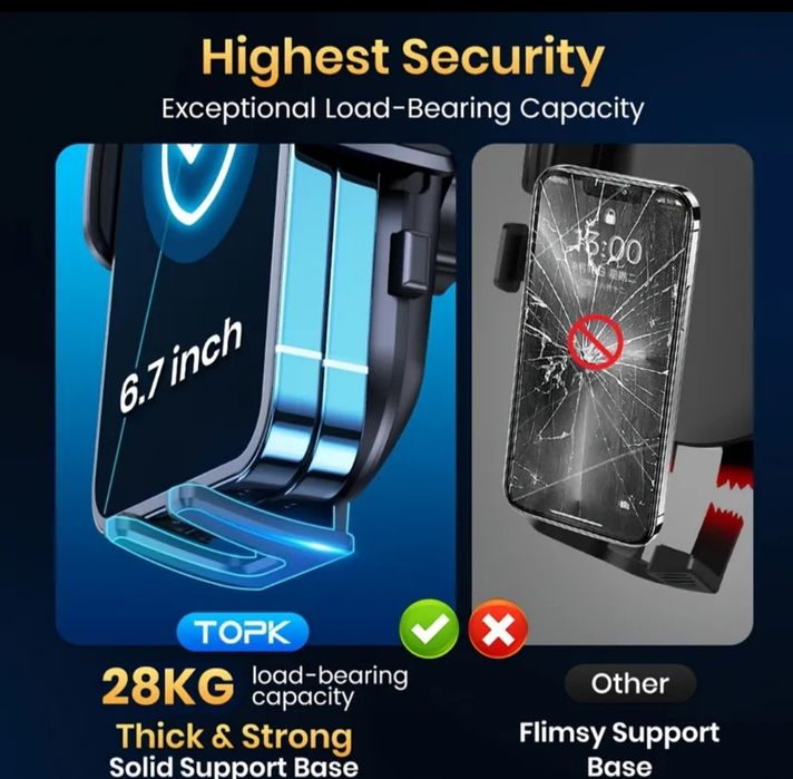 Автомобільний тримач для телефону TOPK
