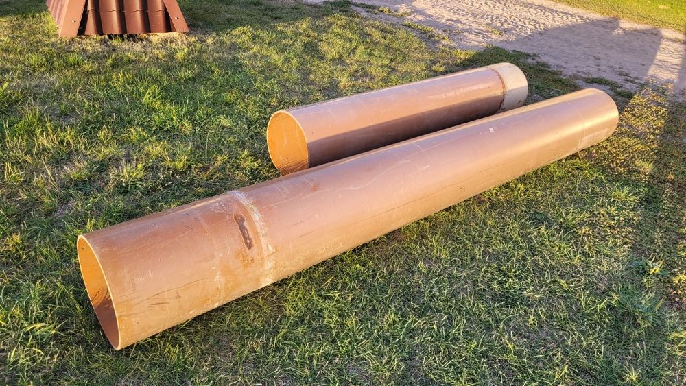 Rura kanalizacyjna 400mm PVC gładka. 5,5 metra