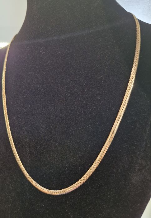 Złoty łańcuszek żmijka Waga 4.44g próba 585