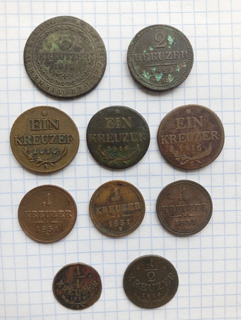 Продам монети Царської росії, Австрії.