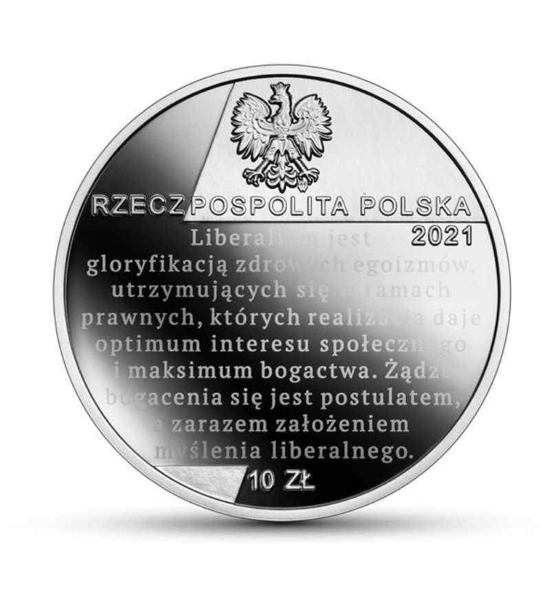 Moneta 10 zł Ferdynand Zweig 2021 rok