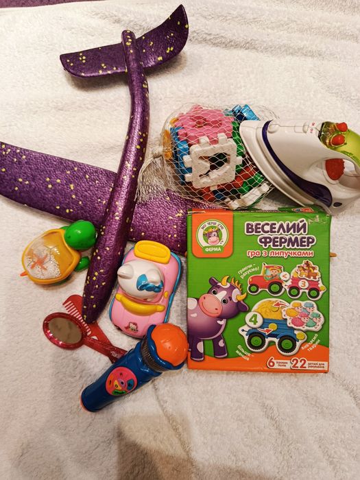 Веселий фермер кубик розвиваючий машинки мікрофон