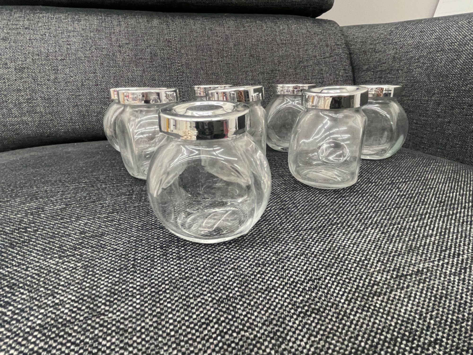 8 Frascos de vidro de especiarias Ikea - RAJTAN