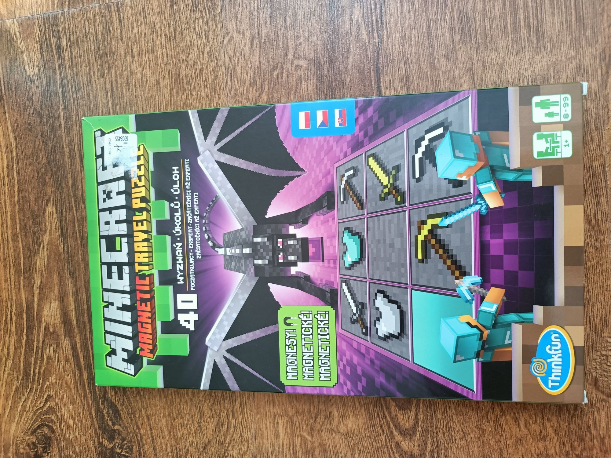 Ravensburger Minecraft magnetic travel puzzle jak nowe stan idealny