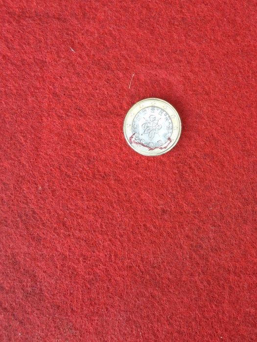 Moeda de 1 Euro,Portuguesa 2024,com erros de cunhagem, (Bela)