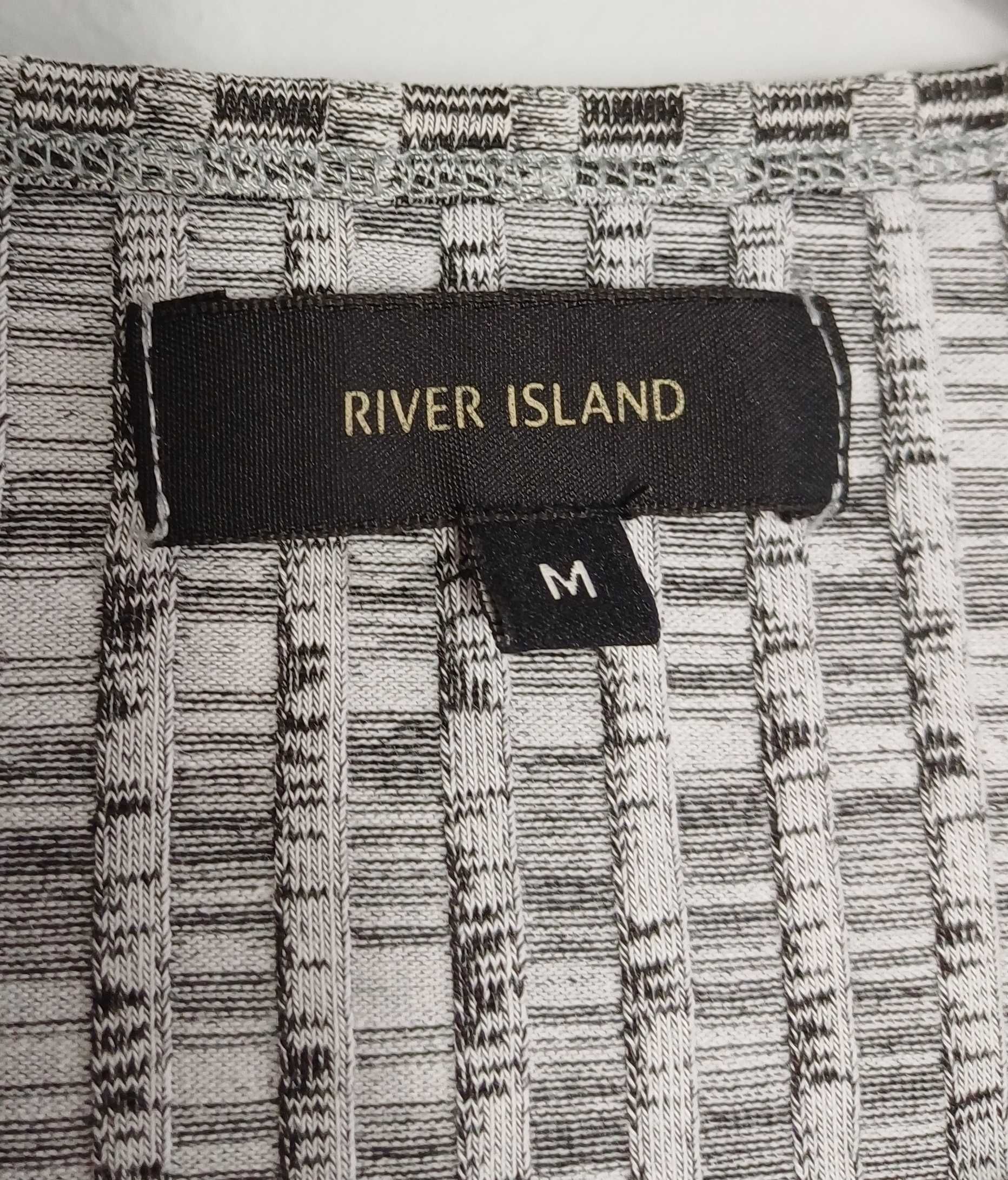 Szara bluzka damska River Island rozmiar M na długi rękawek