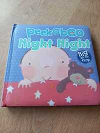 Książka z okienkami pop-up, po angielsku Peekaboo Night Night
