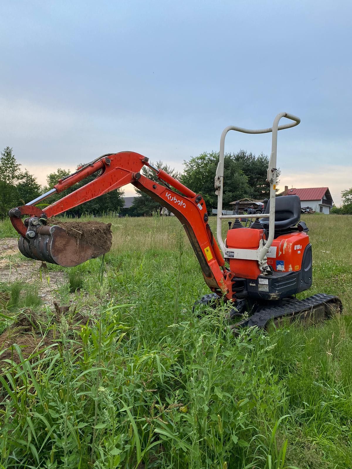 Wynajem minikoparki Kubota u-10 1tona terminy od ręki