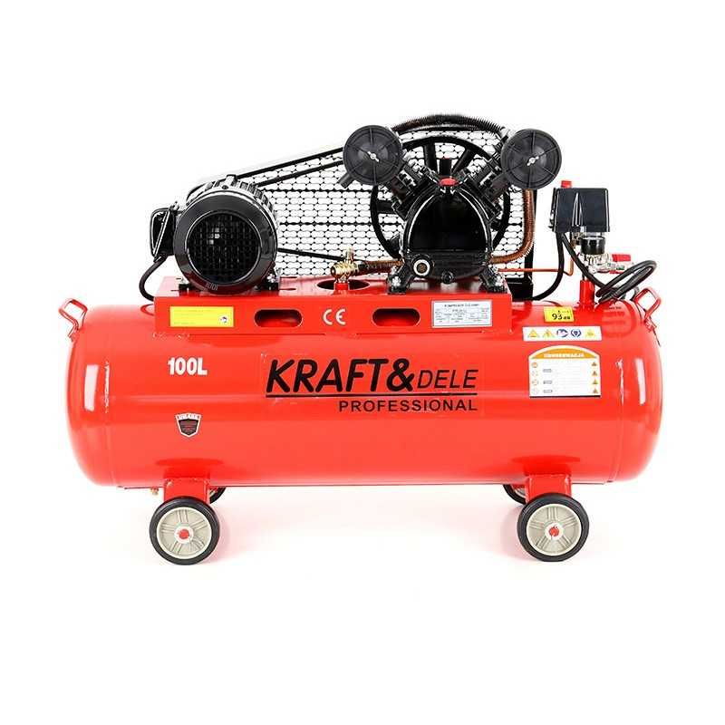 Kompresor olejowy sprężarka 100L 2tłoki 4,6KM 580l/min 400V KD404 NOWY