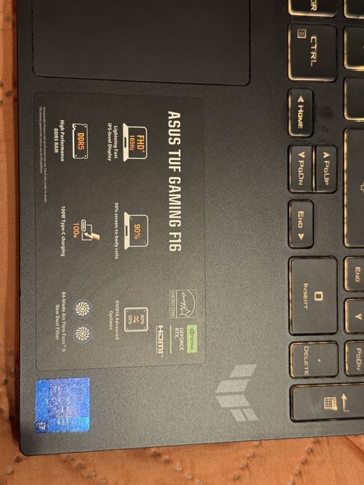 Portátil Gaming ASUS Tuf F 16 FX607JV