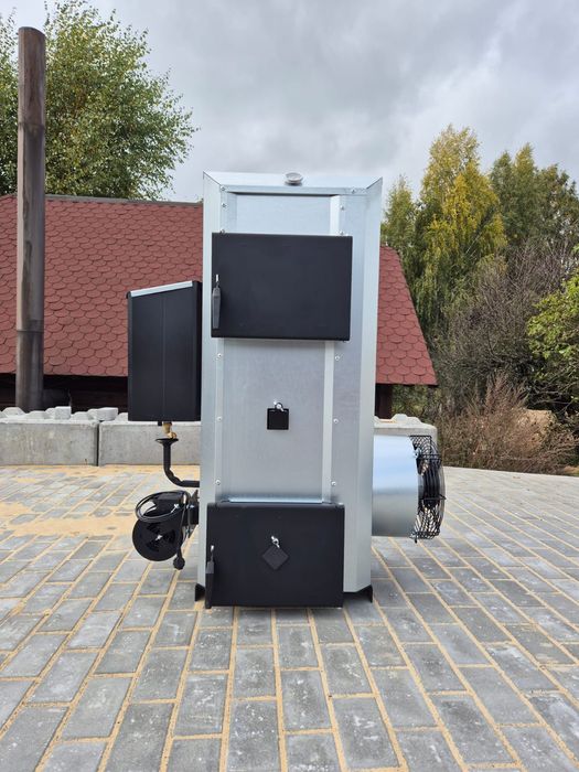 Nagrzewnica warsztatowa piec nadmuchowy 30kw koza na drewno+olej