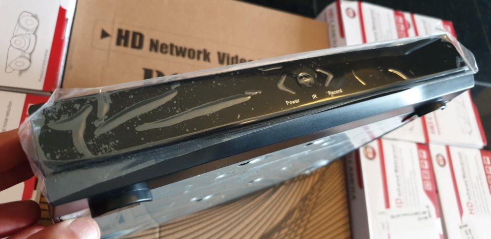 Gravador video vigilancia NVR POE 8 cameras RJ45 canais Android ios