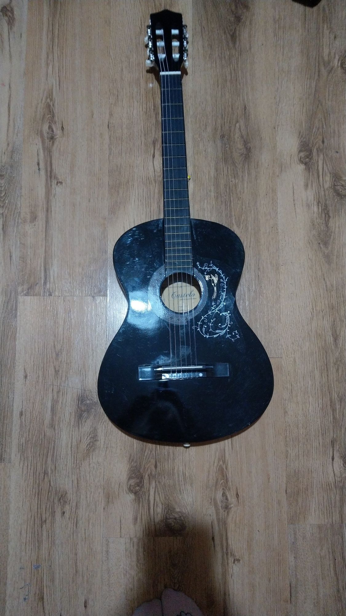 gitara czarna 3/4