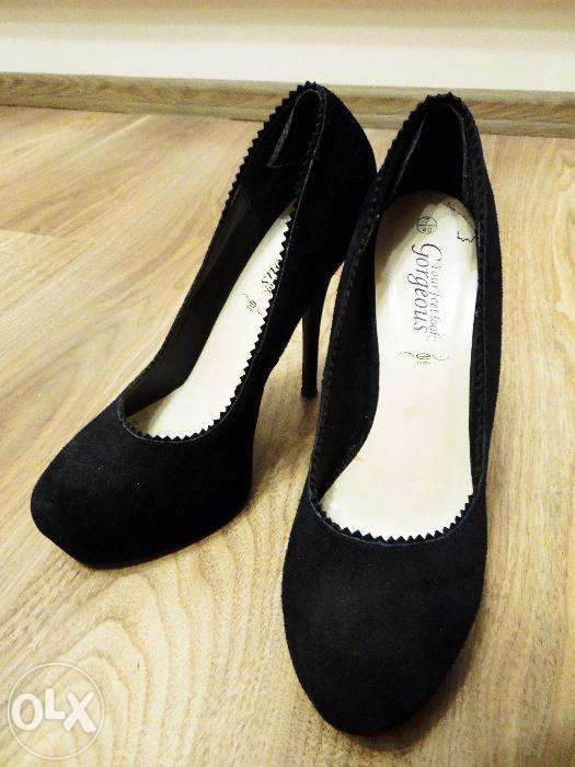 czarne szpilki new look wysokie 14 cm