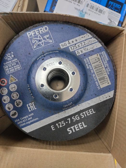 Круг,диск зачистной Pferd 125x7,2x22 по металу и нержавейки