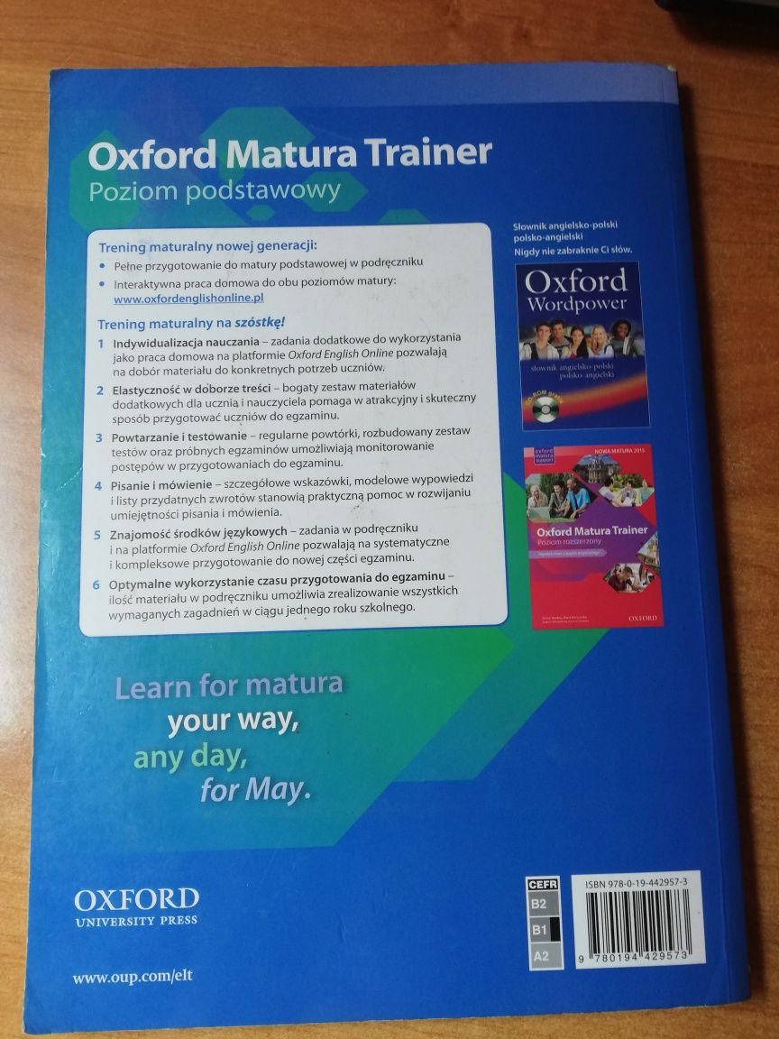 Oxford Matura Trainer repetytorium z języka angielskiego