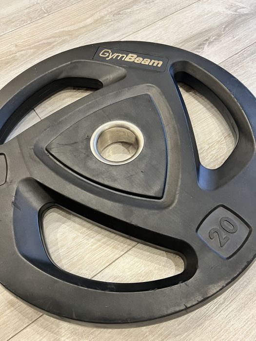 Диски олімпійські GymBeam 1.25/2.5/5/10/20 кг металеві прогумовані