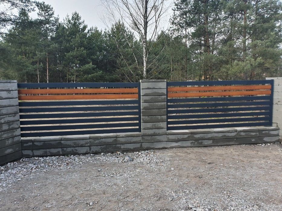 Przęsło ogrodzeniowe aluminiowe panel ogrodzenie płot palisada alu hit