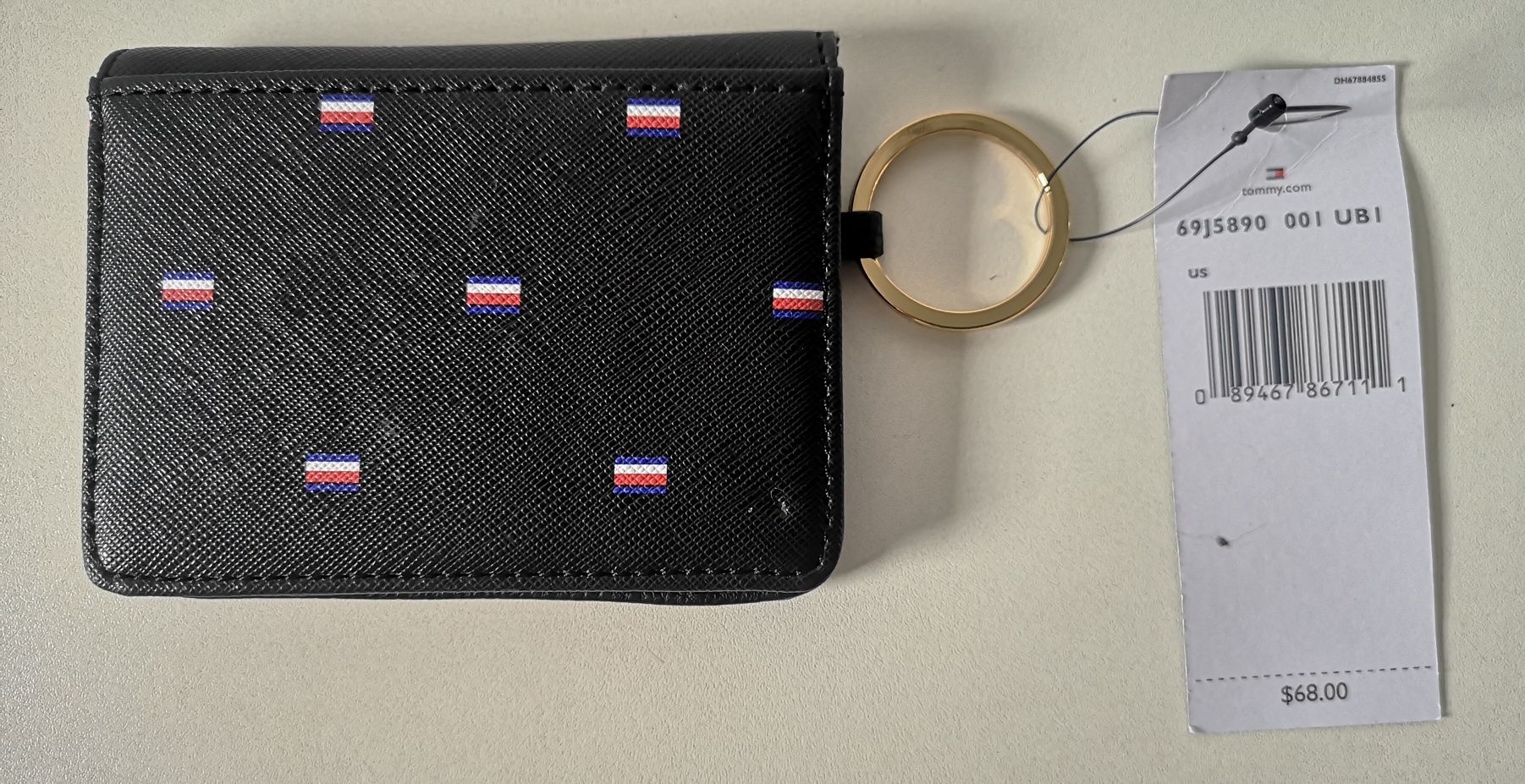 Tommy Hilfiger-Nowy oryginalny z metką portfel/etui na karty na brelo.