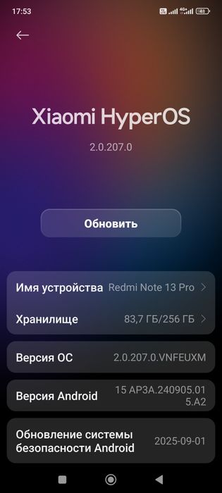 7000грн Xiaomi Redmi Note 13 Pro 8/256 Midnight Black