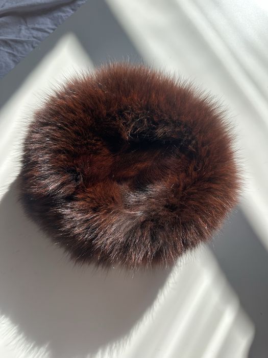 czapka naturalne futro piękny kolor