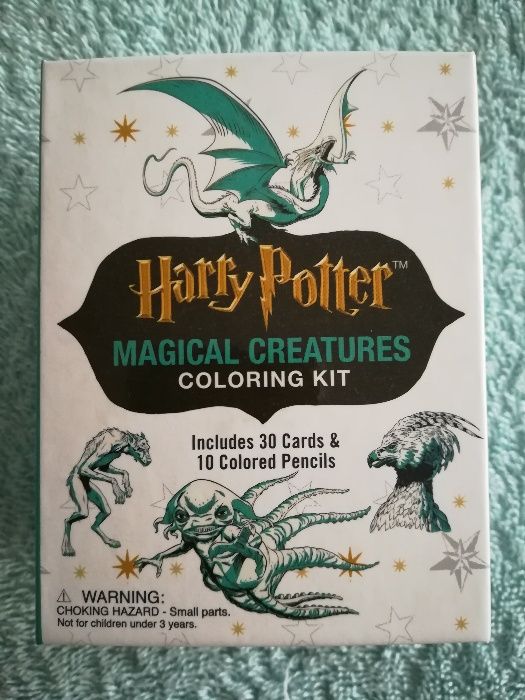 Harry Potter conjunto para colorir - desenhos + lápis de cor - NOVO