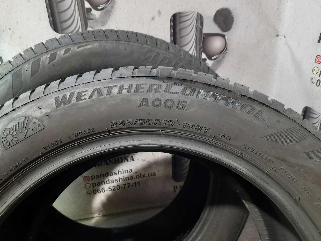 Шини 6,5мм 255/50 R19 BRIDGESTONE WeatherControl A005 б/в Всес склад