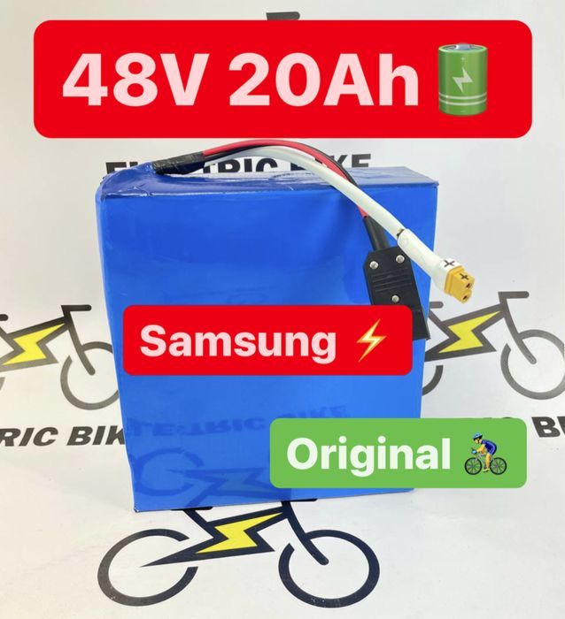 АКЦІЯ!! Акумулятор 48в 20ач SAMSUNG електровелосипеду літій іон!!