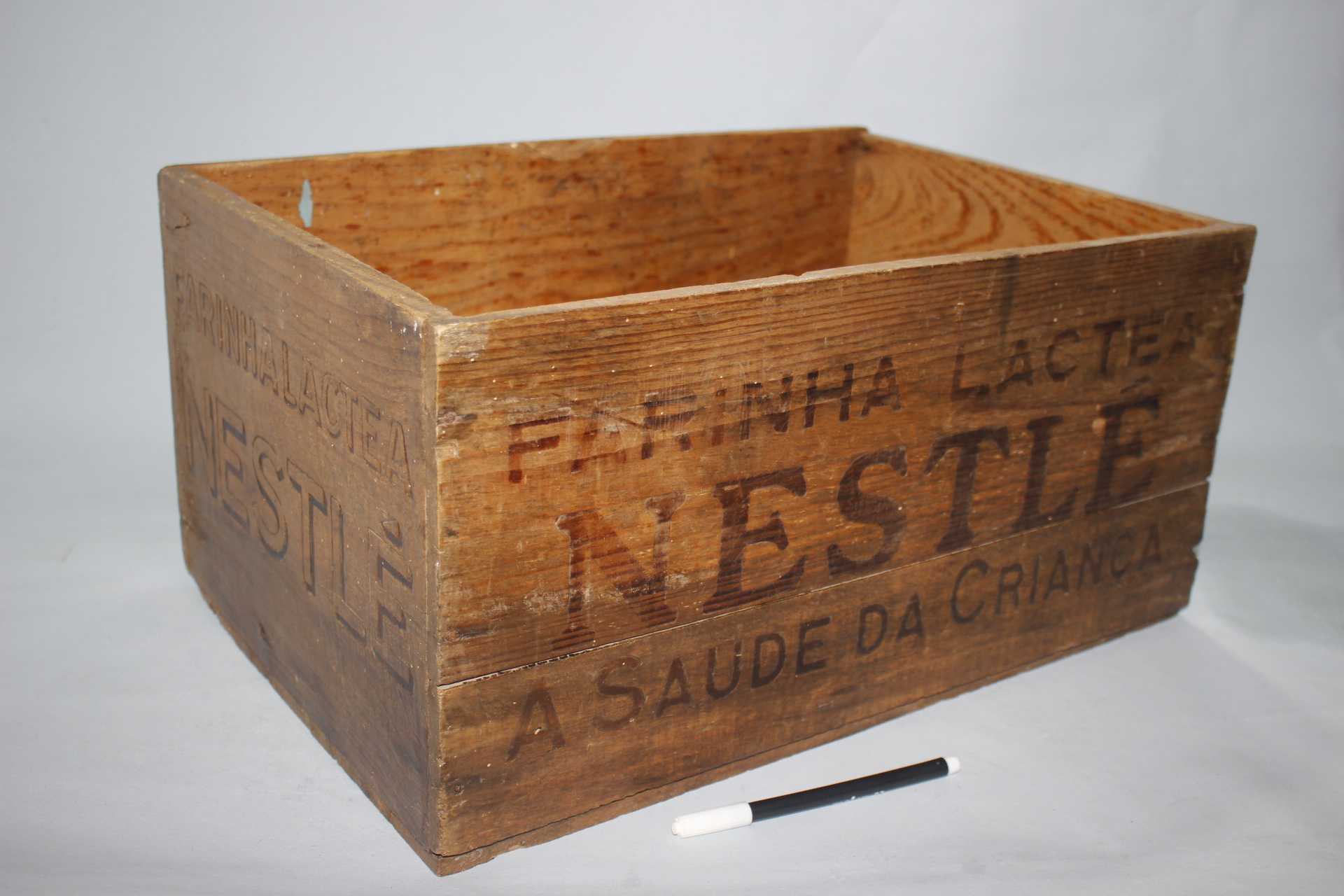 Caixa de madeira - Farinha Lactea NESTLE - Antiga - Original
