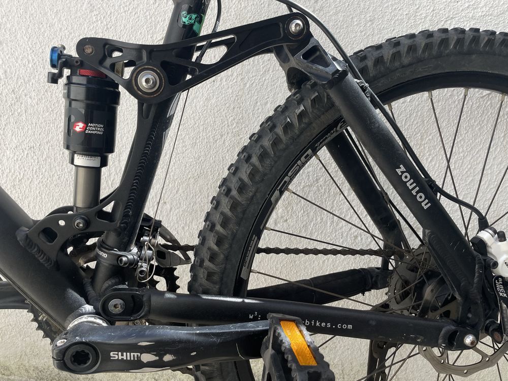 Bicicleta suspensão total, roda 26’