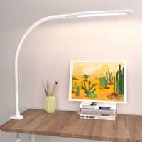Nowa lampka biurkowa LED / lampa biurowa / 3 tryby / 9W / biała !1701!