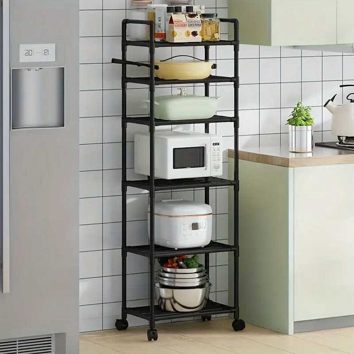 Стелаж 6-рівнів візок полиця органайзер / Стеллаж полка в ванную кухню