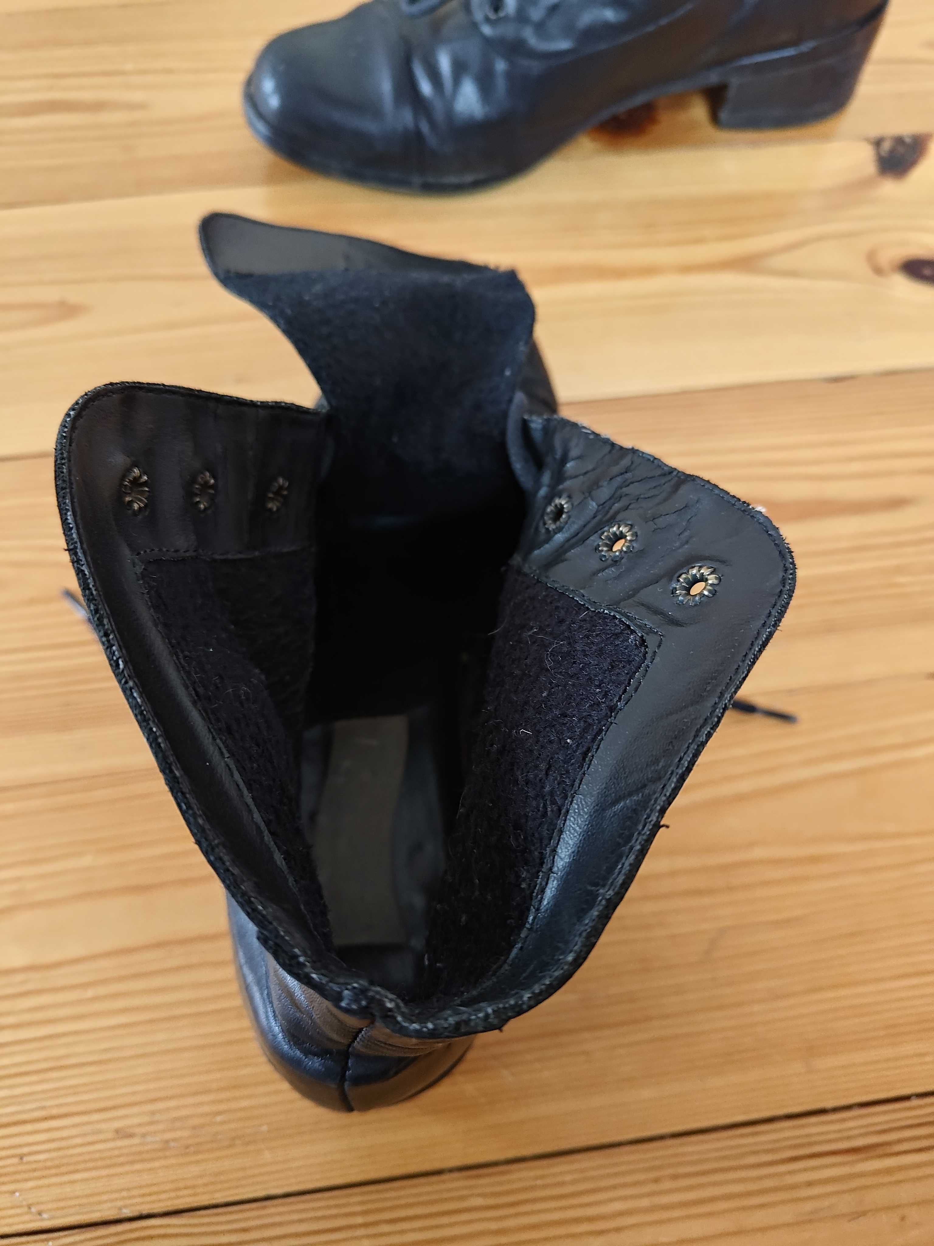 Buty damskie na obcasie, rozmiar 38