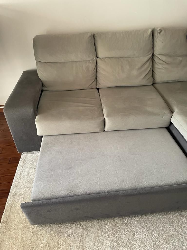 Sofa cinza  3 lugares