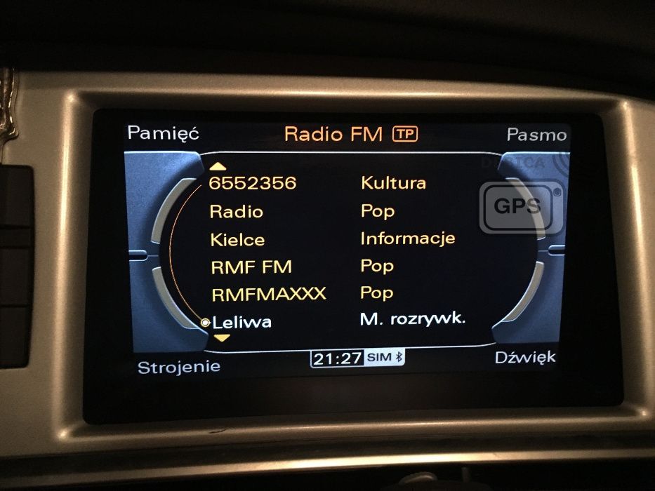 Polskie Menu Lektor Mapa 2024 Audi MMI 3G High Bnav A4 A5 Q5 A6 A8 Q7