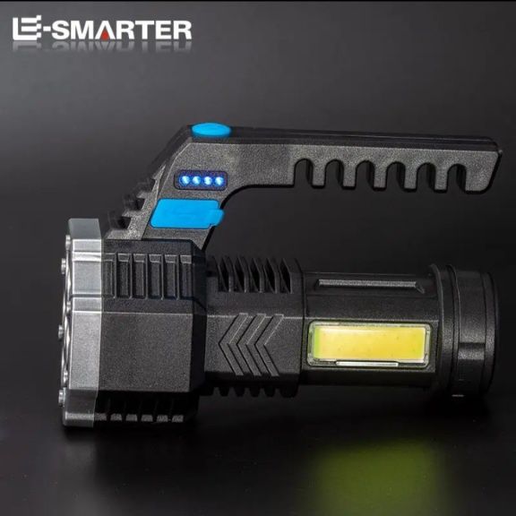 Latarka akumulatorowa LED_duża moc 7Led_ładowanie USB.